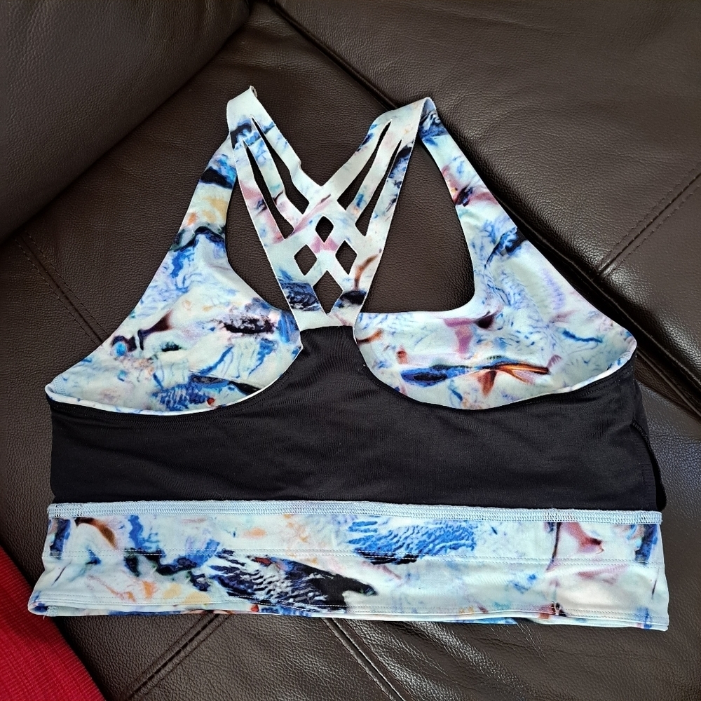 LULULEMON Mind Over Miles Bra -Exposure Multi size 10 - Picture 7 of 8